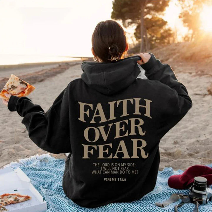 Premium Faith Over Fear Christian Hoodie